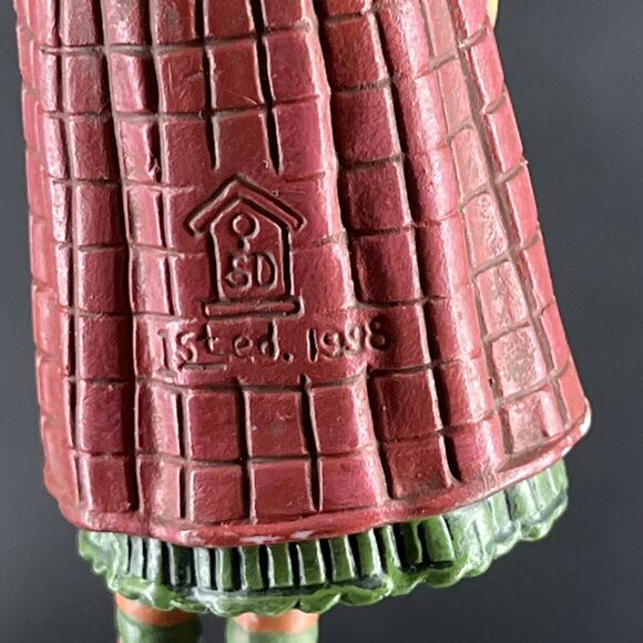 Christmas Angel Bell Ornaments Lang & Wise 1998 Ellen Stouffer Set of 4 First ED - Picture 16 of 16